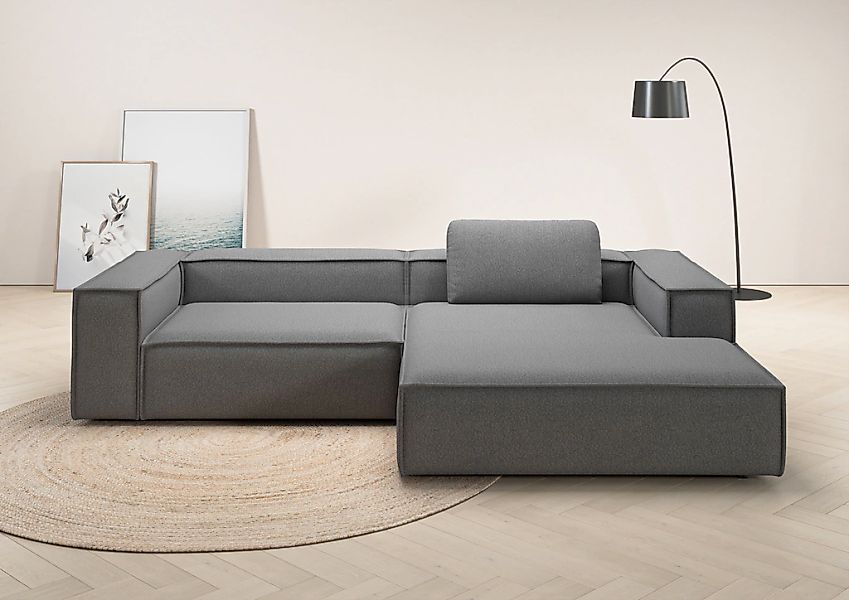 Home affaire Ecksofa "Watertown, modernes XXL L-Form, 306 cm breit" Großzüg günstig online kaufen