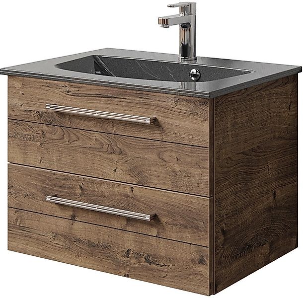 Saphir Waschtisch »Serie 6025 Mineralmarmor-Waschtisch mit Unterschrank, 67 günstig online kaufen