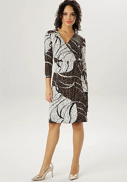 Aniston SELECTED Jerseykleid, mit trendy Allover-Muster günstig online kaufen