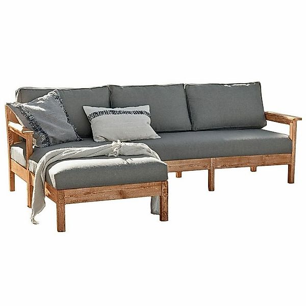 Mirabeau Sofa gemütliches Gartensofa Pendlewick aus Teakholz & Seilbezug Rü günstig online kaufen
