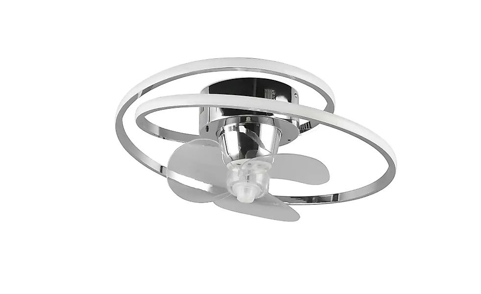 LED-Ventilator Umea, chrom, DC, leise, Ø 50 cm, CCT, Remote günstig online kaufen