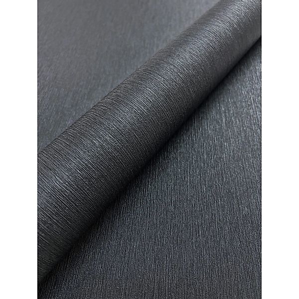 Newroom Vliestapete Sirius Uni Black Blue Unifarbe Modern FSC® günstig online kaufen