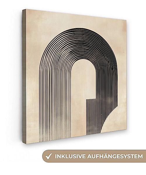 OneMillionCanvasses® Leinwandbild Schleife - Streifen - Minimalistisch - Sc günstig online kaufen