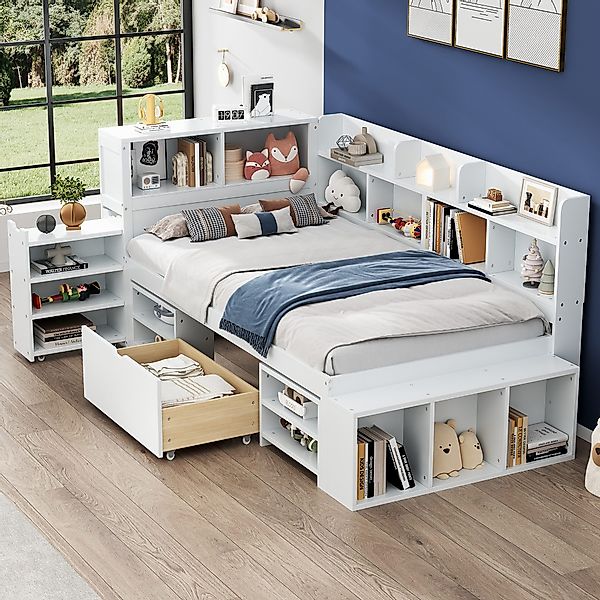 MODFU Kinderbett Einzelbett (Multifunktionales Kinderbett, mit günstig online kaufen