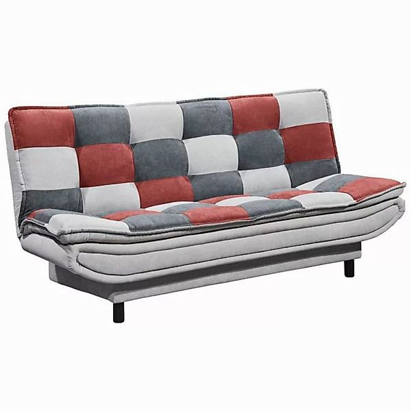 Lomadox Schlafsofa PIRNA-09, mit Bettkasten in 188x118 cm, in der Farbe sil günstig online kaufen