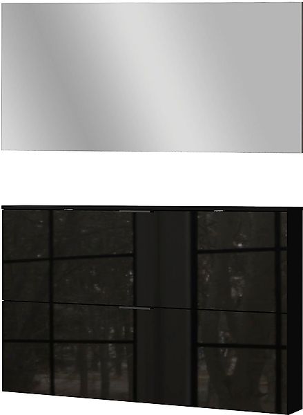 GERMANIA Garderoben-Set "Valega", (2 St.), inkl. Schuhschrank mit Glasfront günstig online kaufen