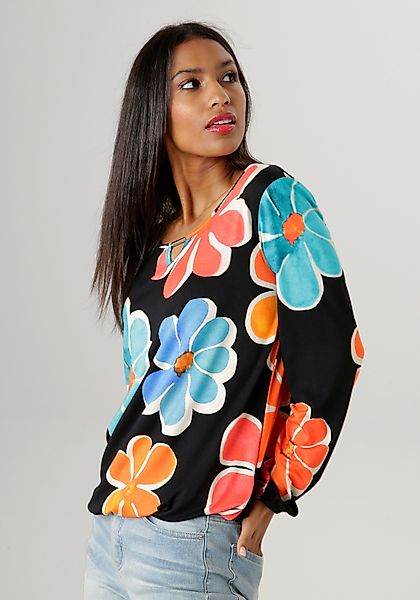 Aniston SELECTED Langarmshirt mit Cut-out und günstig online kaufen