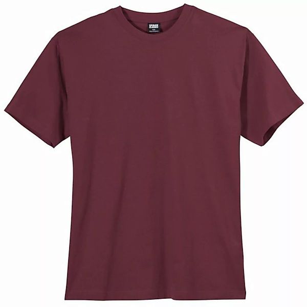 Urban Classics Plus Size Rundhalsshirt Große Größen Herren T-Shirt weinrot günstig online kaufen
