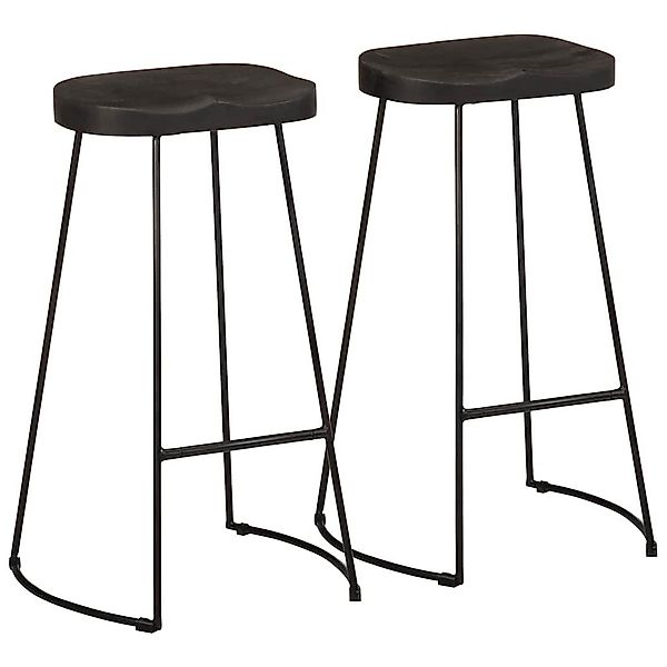 vidaXL Barhocker Barhocker 2 Stk. Schwarz günstig online kaufen