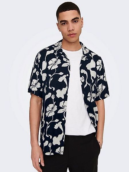 ONLY & SONS Kurzarmhemd ONSDASH LIFE REG VISC AOP SS SHIRT NOOS günstig online kaufen