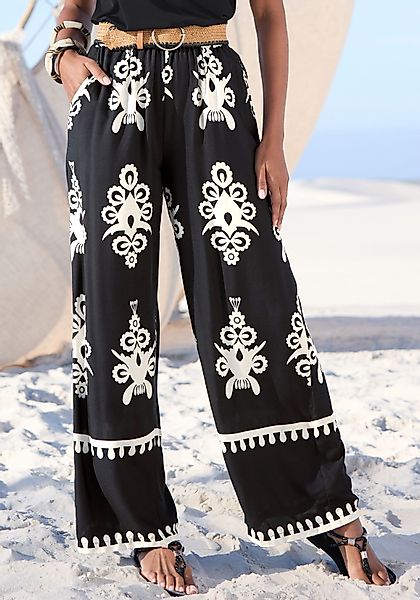 LASCANA Palazzohose mit Ethnoprint, Sommerhose günstig online kaufen
