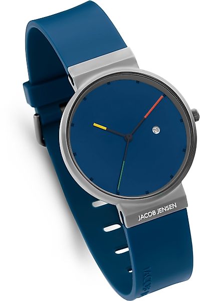 Jacob Jensen Titanuhr Designuhr Kautschukband TITANIUM günstig online kaufen