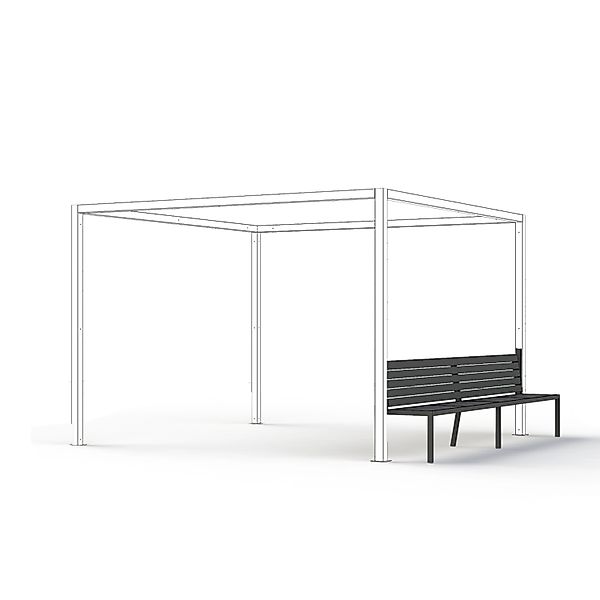 Siena Garden Bank Schattenmanufaktur für 4 Personen 300 cm günstig online kaufen