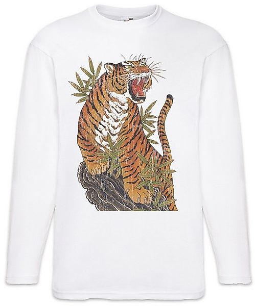 Urban Backwoods Langarmshirt Yak Tiger Langarm T-Shirt Samurai Warrior Way günstig online kaufen