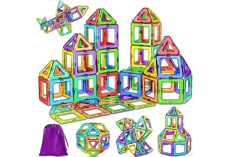 POPOLIC Magnetische Bausteine 40PCS, Starker Magnetismus, Hoher Haftkraft M günstig online kaufen