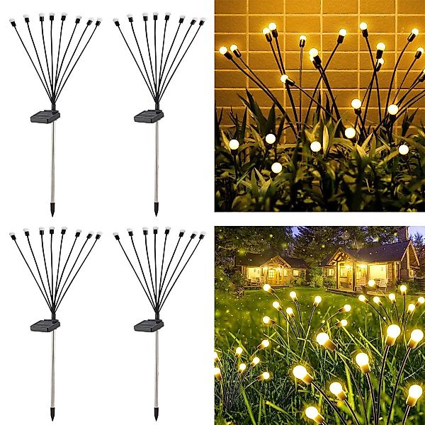 oyajia LED Solarleuchte 2/4er Set Solarlampe für Außen günstig online kaufen