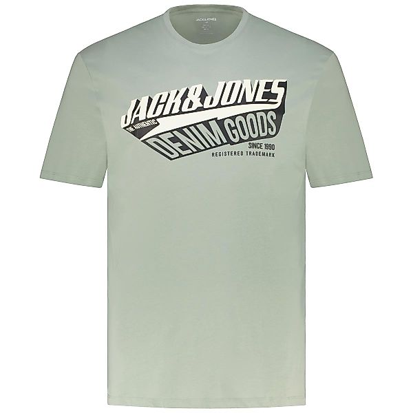 Jack&Jones T-Shirt mit Label-Print Farbe grün Größe: 5XL günstig online kaufen