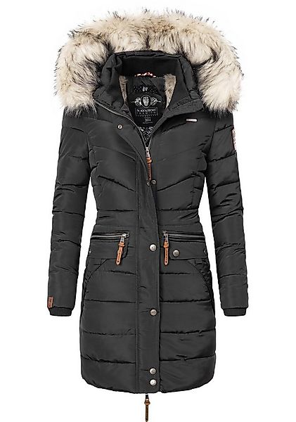 Navahoo Steppmantel Paula stylischer Winter Parka m. edlem Fellimitat günstig online kaufen