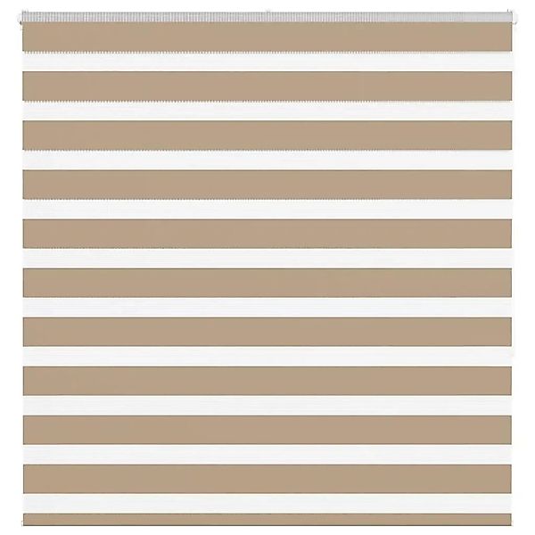 vidaXL Doppelrollo Sandbraun 145x150 cm Stoffbreite 140,9 cm Polyester 4014 günstig online kaufen