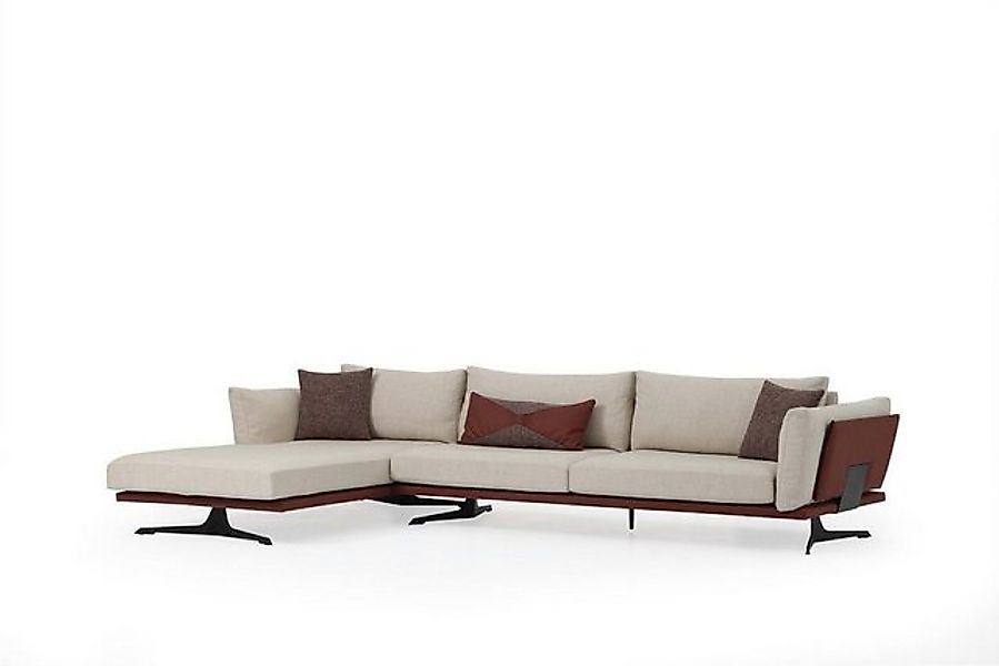 Xlmoebel Ecksofa Beige L-förmige Eckcouch Moderner Stoffwohnraum-Sofa Polye günstig online kaufen