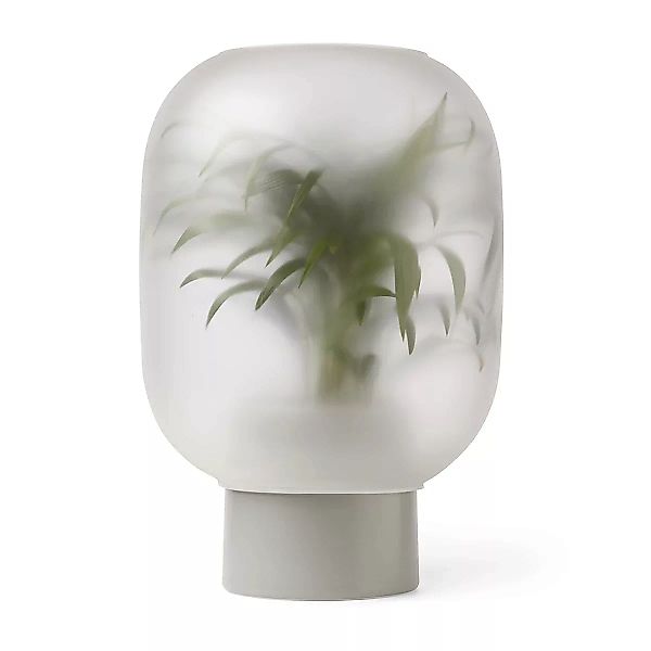 Nebl Blumentopf mit Milchglas mega Ø38cm grau günstig online kaufen