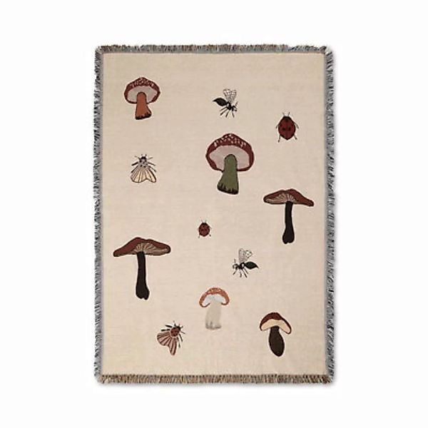Plaid Forest textil bunt / Wandbehang - 120 x 170 cm - Baumwolle - Ferm Liv günstig online kaufen