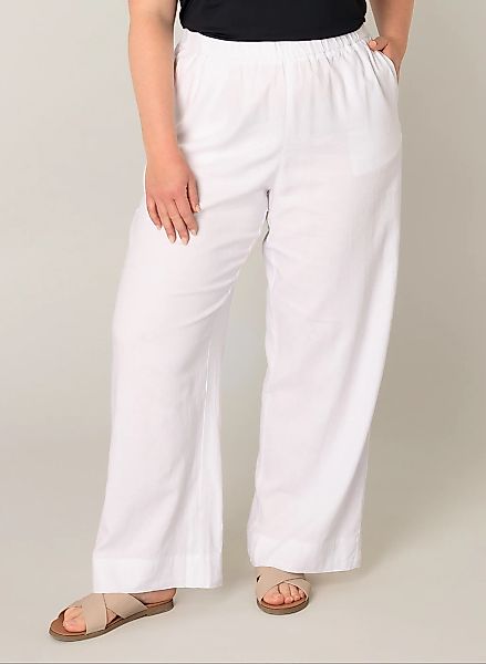 Base Level Curvy Leinenhose "Yula" Sommerhose, Leinen-Viskose-Mix, mit elas günstig online kaufen