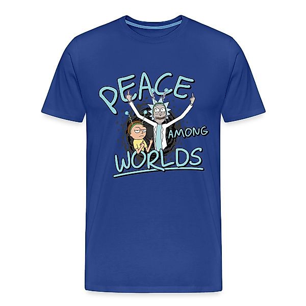 Spreadshirt T-Shirt Rick & Morty Peace günstig online kaufen