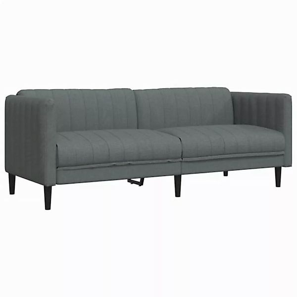 vidaXL Sofa Sofa 3-Sitzer Schwarz Stoff günstig online kaufen