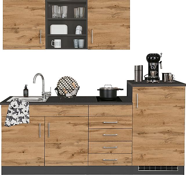 KOCHSTATION Küche KS-Mali, Breite 210 cm, günstig online kaufen