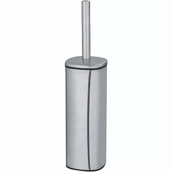 Wenko WC-Bürstenhalter Alassio Ø 9,3 cm x 39,2 cm Silber Matt günstig online kaufen