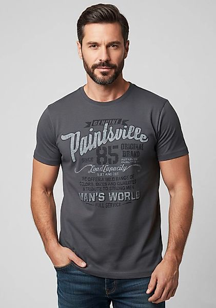 Mans World T-Shirt Kurzarm, mit stylischem Print, Rundhalsausschnitt, aus B günstig online kaufen
