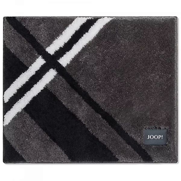 JOOP Badteppich Checks 288 - Farbe: Anthrazit - 069 - 50x60 cm günstig online kaufen