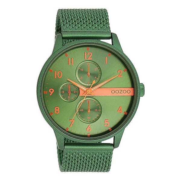 OOZOO Quarzuhr Herrenuhr C11303 Grün Meshband günstig online kaufen