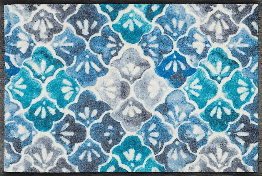 wash+dry "Fußmatte ""Blue Ground"" 50x75 cm" blau Gr. 50 x 75 günstig online kaufen
