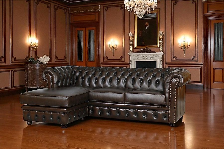 Salottini Chesterfield-Sofa SOFORT LIEFERBAR Chesterfield Ecksofa günstig online kaufen