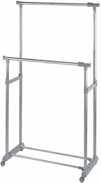 WENKO Kleiderständer »Modell Twin Bars«, Garderobenständer mit 2 Stangen, h günstig online kaufen