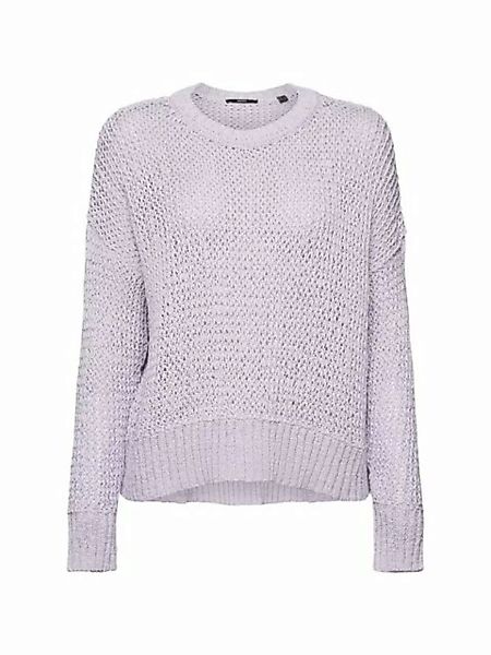 Esprit Collection Rundhalspullover Pullover aus Bändchengarn günstig online kaufen