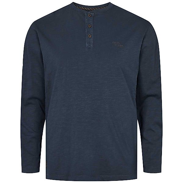 North Henleyshirt mit Garment-Dye-Färbung Farbe dunkelblau Größe: 10XL günstig online kaufen