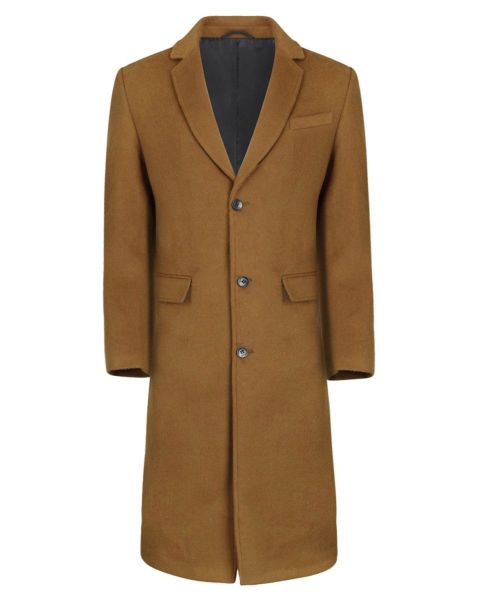 Allthemen Langmantel Herren Knielang Wollmantel Slim günstig online kaufen