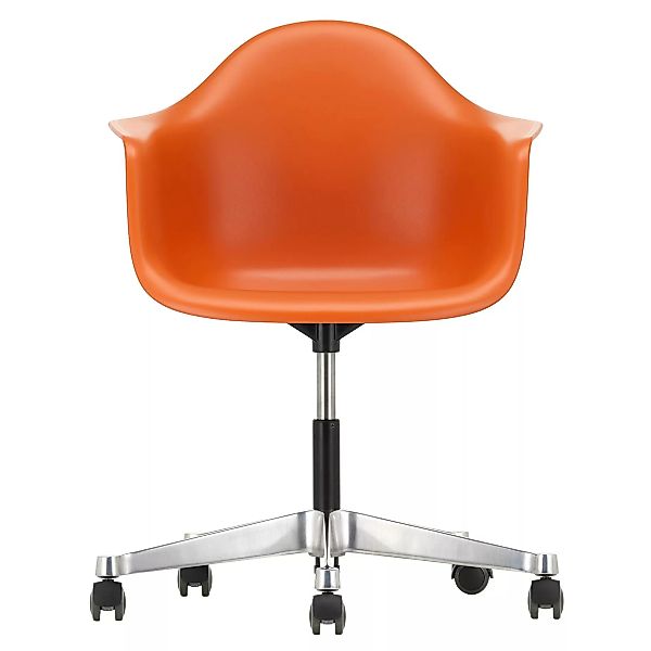 Vitra - Eames Plastic Armchair PACC Bürostuhl - rostiges orange/Polypropyle günstig online kaufen