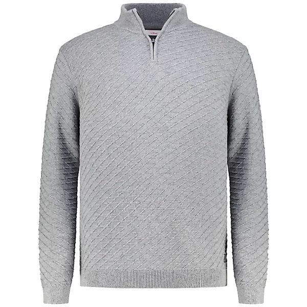 s.Oliver Strickpullover mit Rauten-Struktur günstig online kaufen