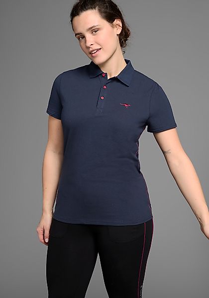 KangaROOS Poloshirt Kurzarm, unifarben, Polokragen, aus günstig online kaufen