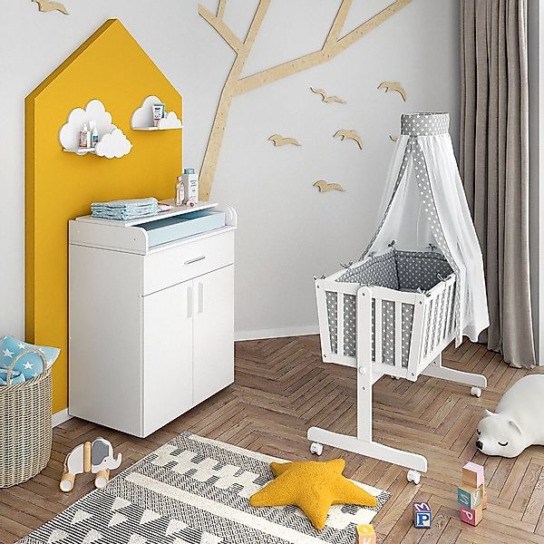 VitaliSpa® Babybett Noah, Weiß, 40x90 mit günstig online kaufen