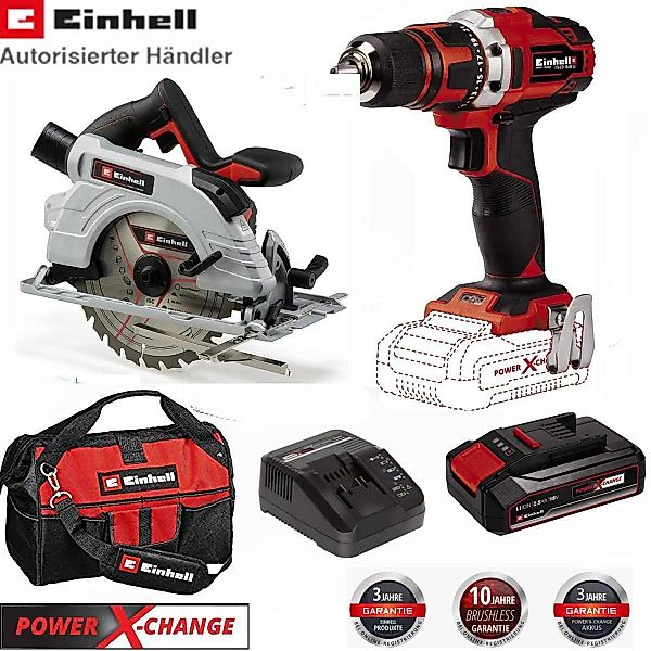 Einhell Akku-Bohrschrauber Bohrschrauber, Handkreissäger, Akku 2.5 günstig online kaufen