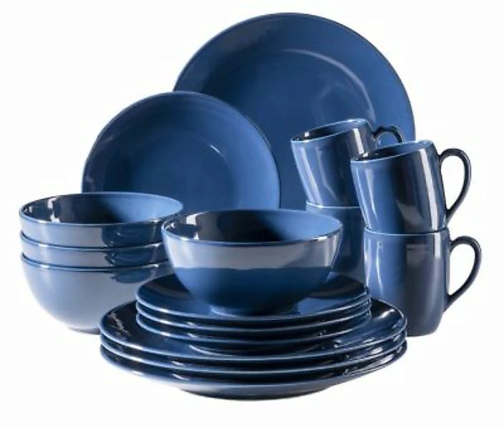 MÄSER Geschirr-Set, Keramik Ossia Basic dunkelblau günstig online kaufen
