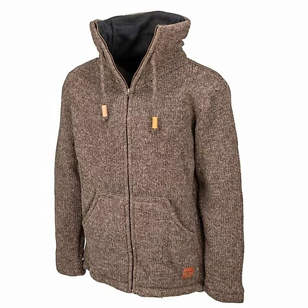KUNST UND MAGIE Strickjacke Klassische Strickjacke Wolle Jacke mit Hochkrag günstig online kaufen