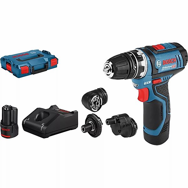 Bosch Professional Akku-Bohrschrauber GSR 12V-15 FC mit 2x2Ah, Zubehör in L günstig online kaufen