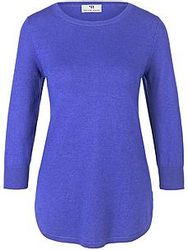 Rundhals-Pullover aus Seide und Kaschmir Peter Hahn lila günstig online kaufen