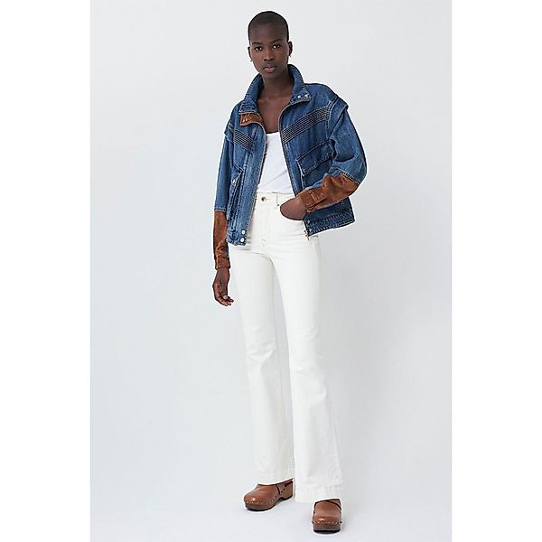 Salsa Jeans 125312-850 / Oversize Denim Jacket With Suede Details Jeansjack günstig online kaufen